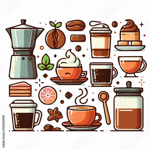 coffee, drink, beverage, cafe, cup, background, caffeine, espresso, aroma, mug, morning, food, hot, brown, closeup, breakfast, black, dark, fresh, white, mocha, cappuccino, isolated, break, design, la