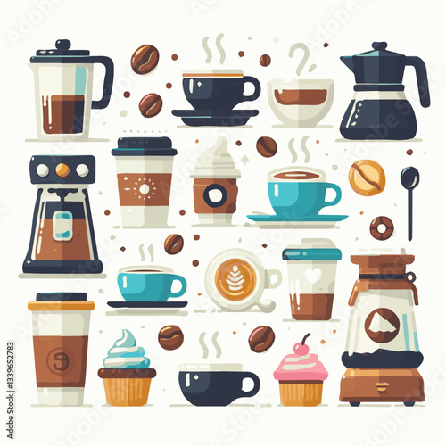coffee, drink, beverage, cafe, cup, background, caffeine, espresso, aroma, mug, morning, food, hot, brown, closeup, breakfast, black, dark, fresh, white, mocha, cappuccino, isolated, break, design, la