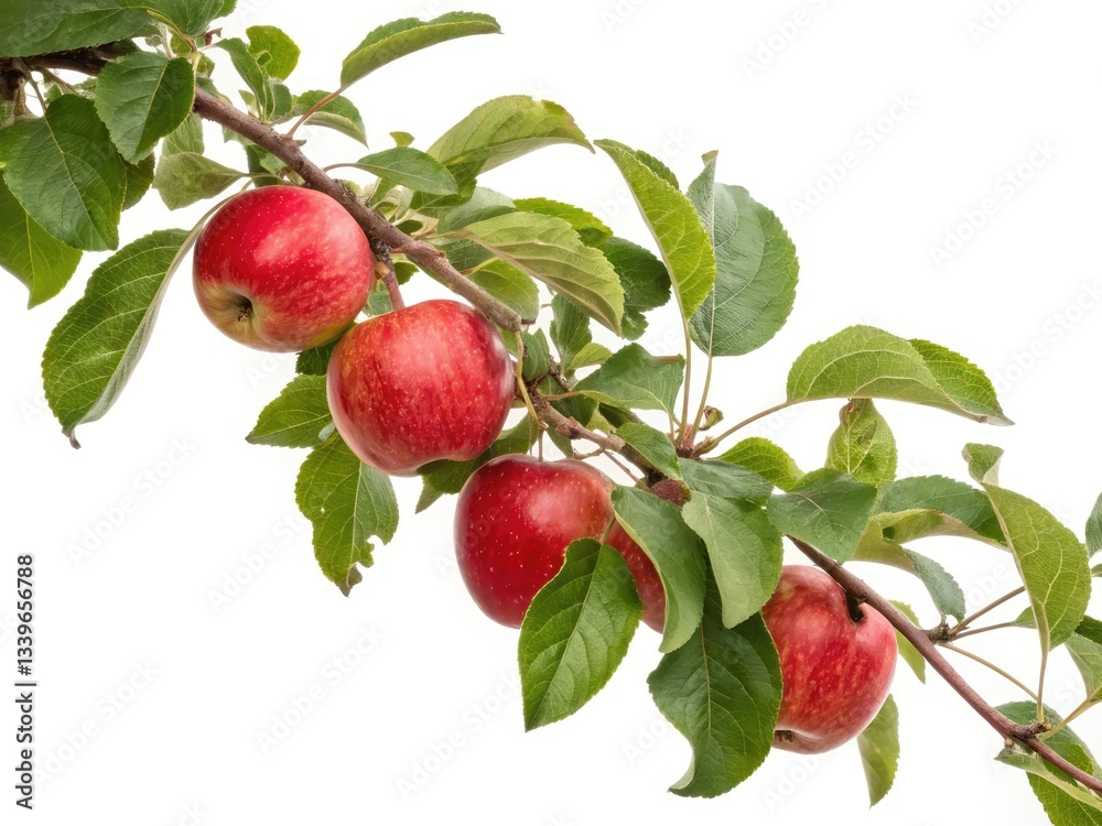 red apples on a branch red apples on a branch