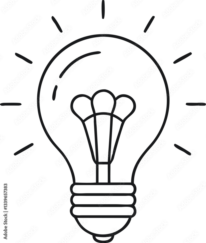 light bulb icon vector light bulb icon vector