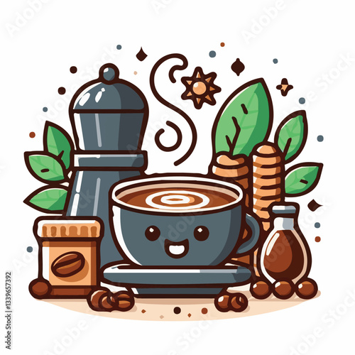 coffee, drink, beverage, cafe, cup, background, caffeine, espresso, aroma, mug, morning, food, hot, brown, closeup, breakfast, black, dark, fresh, white, mocha, cappuccino, isolated, break, design, la
