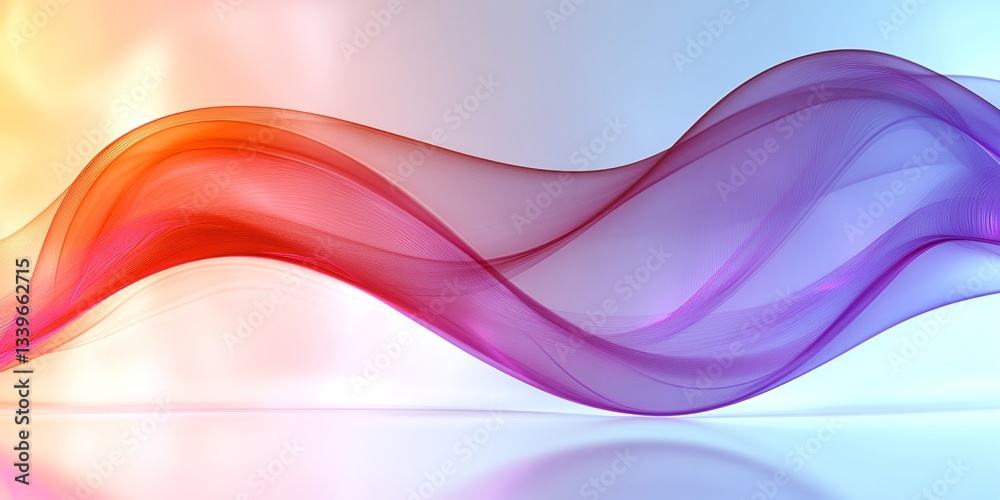 Fototapeta premium Abstract Colorful Flowing Waves Elegant Design Background Red Art Pink Soft Fluid Curvy