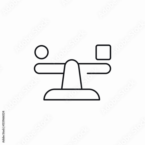 choice balance icon sign vector