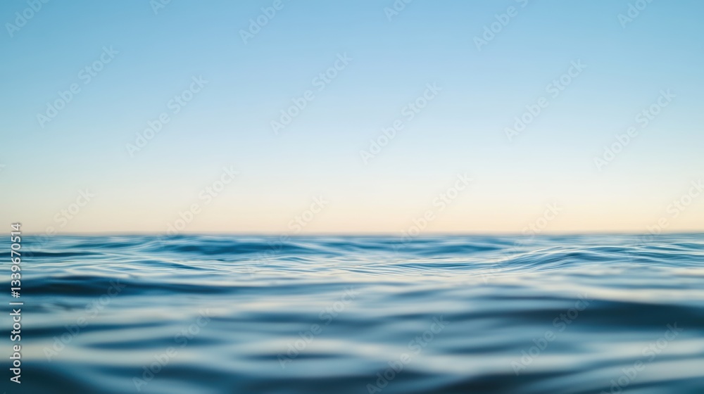 Fototapeta premium 青空と穏やかな海面が広がる美しい風景