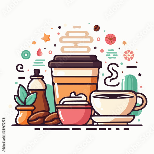 coffee, drink, beverage, cafe, cup, background, caffeine, espresso, aroma, mug, morning, food, hot, brown, closeup, breakfast, black, dark, fresh, white, mocha, cappuccino, isolated, break, design, la