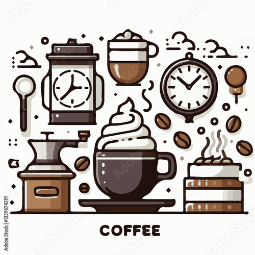 coffee, drink, beverage, cafe, cup, background, caffeine, espresso, aroma, mug, morning, food, hot, brown, closeup, breakfast, black, dark, fresh, white, mocha, cappuccino, isolated, break, design, la