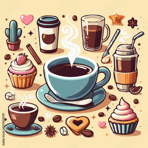 coffee, drink, beverage, cafe, cup, background, caffeine, espresso, aroma, mug, morning, food, hot, brown, closeup, breakfast, black, dark, fresh, white, mocha, cappuccino, isolated, break, design, la