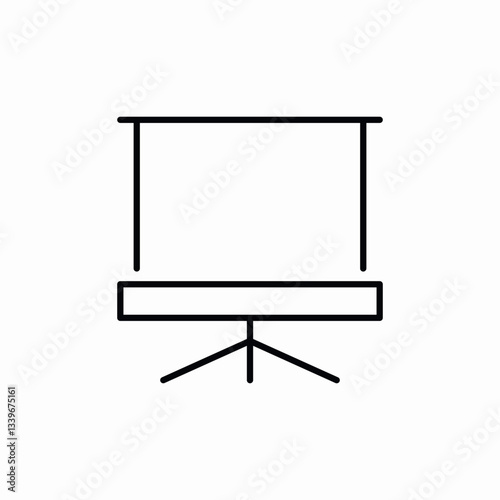 board stand icon sign vector