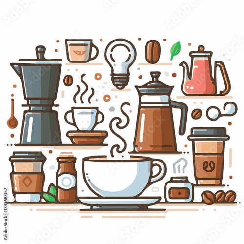 coffee, drink, beverage, cafe, cup, background, caffeine, espresso, aroma, mug, morning, food, hot, brown, closeup, breakfast, black, dark, fresh, white, mocha, cappuccino, isolated, break, design, la