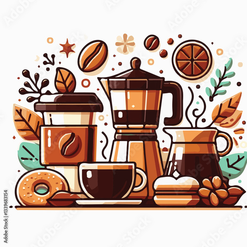 coffee, drink, beverage, cafe, cup, background, caffeine, espresso, aroma, mug, morning, food, hot, brown, closeup, breakfast, black, dark, fresh, white, mocha, cappuccino, isolated, break, design, la