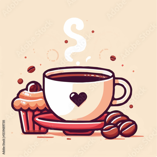 coffee, drink, beverage, cafe, cup, background, caffeine, espresso, aroma, mug, morning, food, hot, brown, closeup, breakfast, black, dark, fresh, white, mocha, cappuccino, isolated, break, design, la