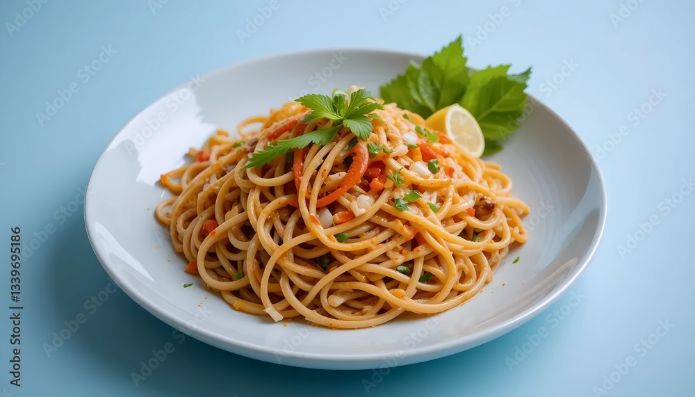 spaghetti with tomato sauce and basil spaghetti with tomato sauce and basil