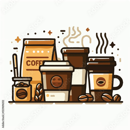 coffee, drink, beverage, cafe, cup, background, caffeine, espresso, aroma, mug, morning, food, hot, brown, closeup, breakfast, black, dark, fresh, white, mocha, cappuccino, isolated, break, design, la