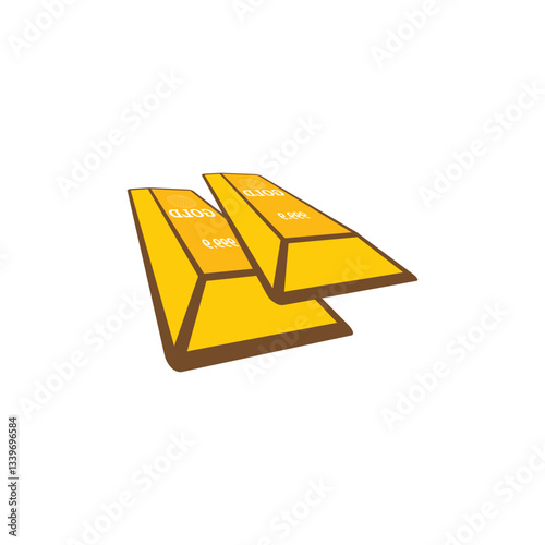 gold bar icon vector illustration design template.