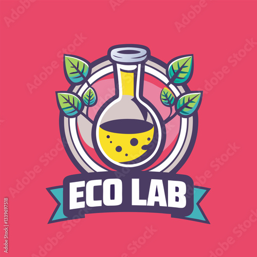 Eco-Friendly Laboratory Logo with Minimalist Design