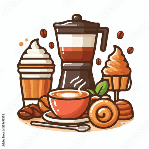 coffee, drink, beverage, cafe, cup, background, caffeine, espresso, aroma, mug, morning, food, hot, brown, closeup, breakfast, black, dark, fresh, white, mocha, cappuccino, isolated, break, design, la
