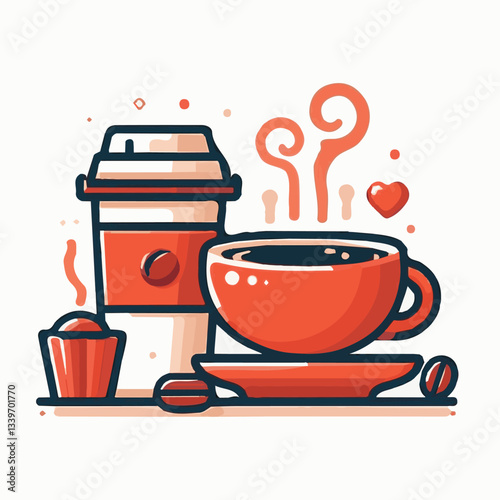 coffee, drink, beverage, cafe, cup, background, caffeine, espresso, aroma, mug, morning, food, hot, brown, closeup, breakfast, black, dark, fresh, white, mocha, cappuccino, isolated, break, design, la