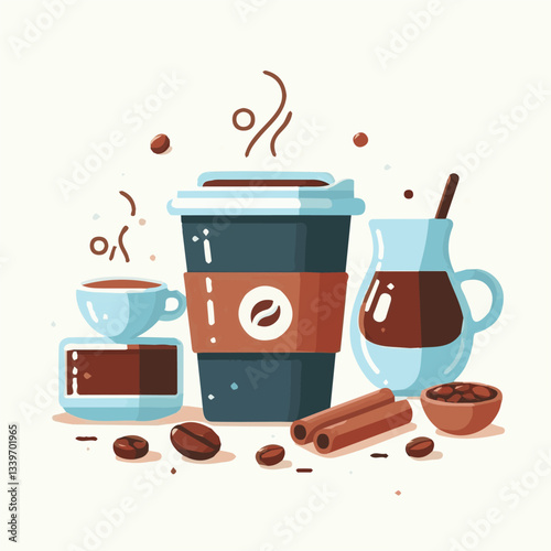 coffee, drink, beverage, cafe, cup, background, caffeine, espresso, aroma, mug, morning, food, hot, brown, closeup, breakfast, black, dark, fresh, white, mocha, cappuccino, isolated, break, design, la