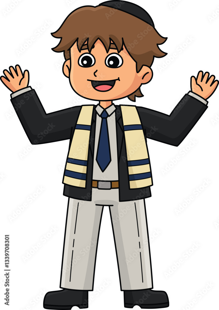 Bar Mitzvah Boy Giving a Speech Cartoon Clipart Bar Mitzvah Boy Giving a Speech Cartoon Clipart