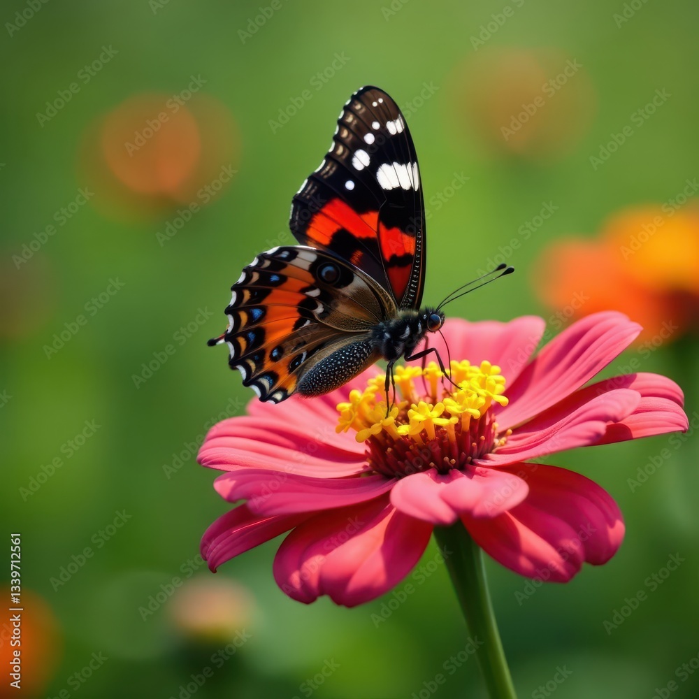 Buckeye butterfly nectaring on vibrant Indian Blanket bloom, insect photography, yellow, insect Buckeye butterfly nectaring on vibrant Indian Blanket bloom, insect photography, yellow, insect