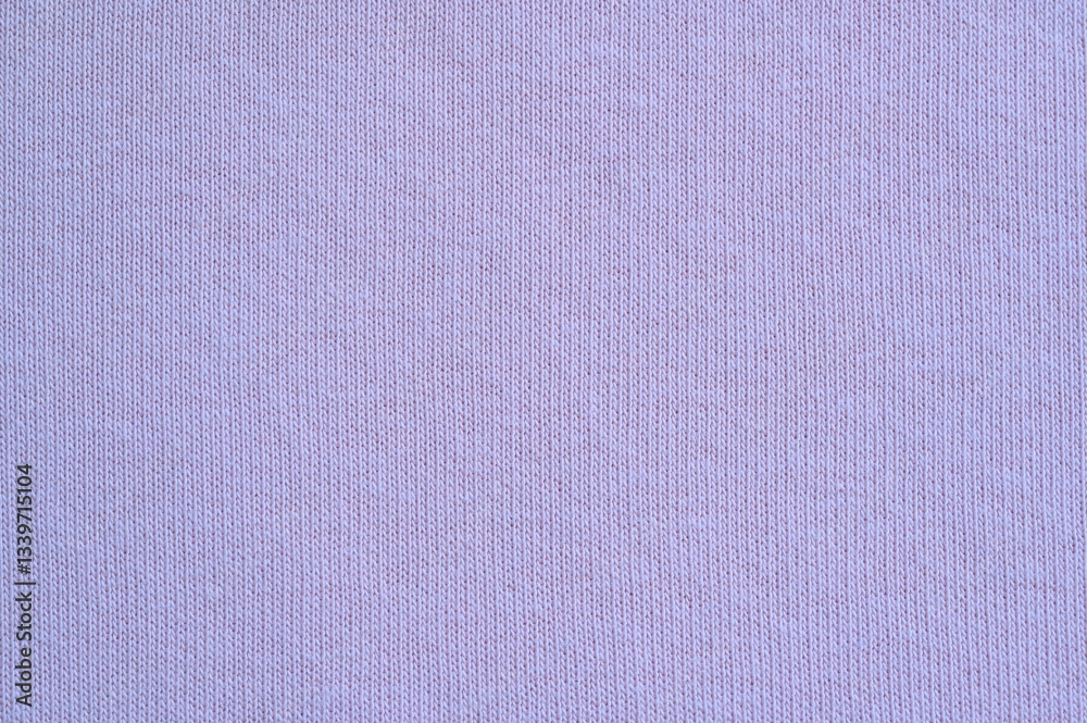 Fototapeta premium Lavender fabric texture close-up. Soft cotton textile background with diagonal weave pattern. Violet cloth surface for fashion, design, and textile projects.