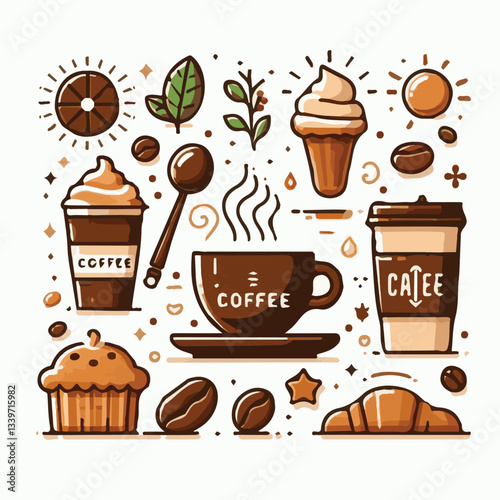 coffee, drink, beverage, cafe, cup, background, caffeine, espresso, aroma, mug, morning, food, hot, brown, closeup, breakfast, black, dark, fresh, white, mocha, cappuccino, isolated, break, design, la