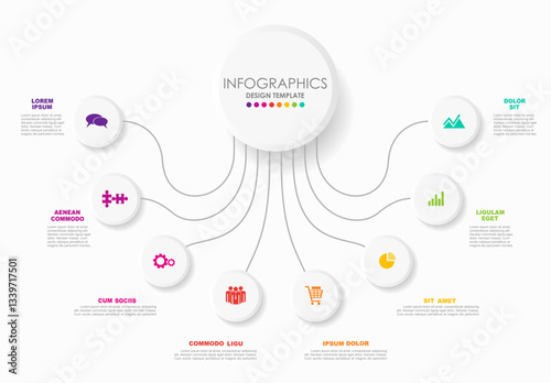 Infographic design template with place for your data. Vector illustration.