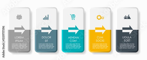 Infographic design template with place for your data. Vector illustration.