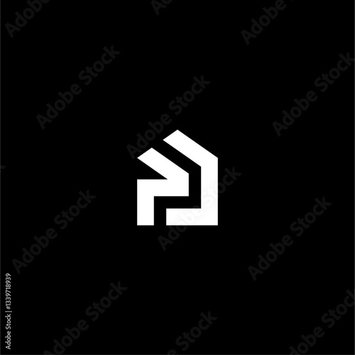 letter P house or PP house logo concept vecor icon