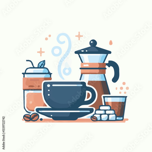 coffee, drink, beverage, cafe, cup, background, caffeine, espresso, aroma, mug, morning, food, hot, brown, closeup, breakfast, black, dark, fresh, white, mocha, cappuccino, isolated, break, design, la