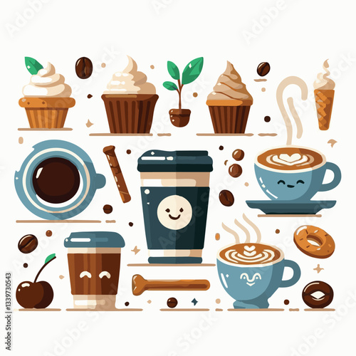 coffee, drink, beverage, cafe, cup, background, caffeine, espresso, aroma, mug, morning, food, hot, brown, closeup, breakfast, black, dark, fresh, white, mocha, cappuccino, isolated, break, design, la