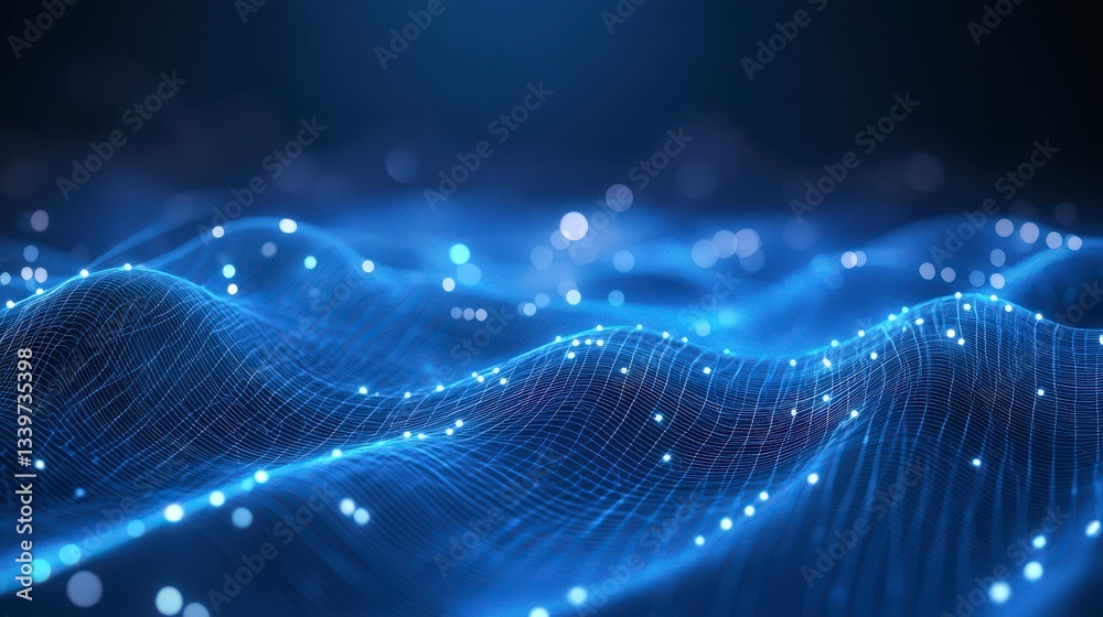 Stunning Abstract Digital Network Design - Futuristic Technology Art Stunning Abstract Digital Network Design - Futuristic Technology Art