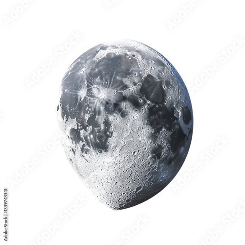 Majestic Moon Cratered Surface Lunar Exploration Space Wonder