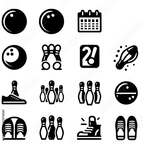 bowling Icon Set