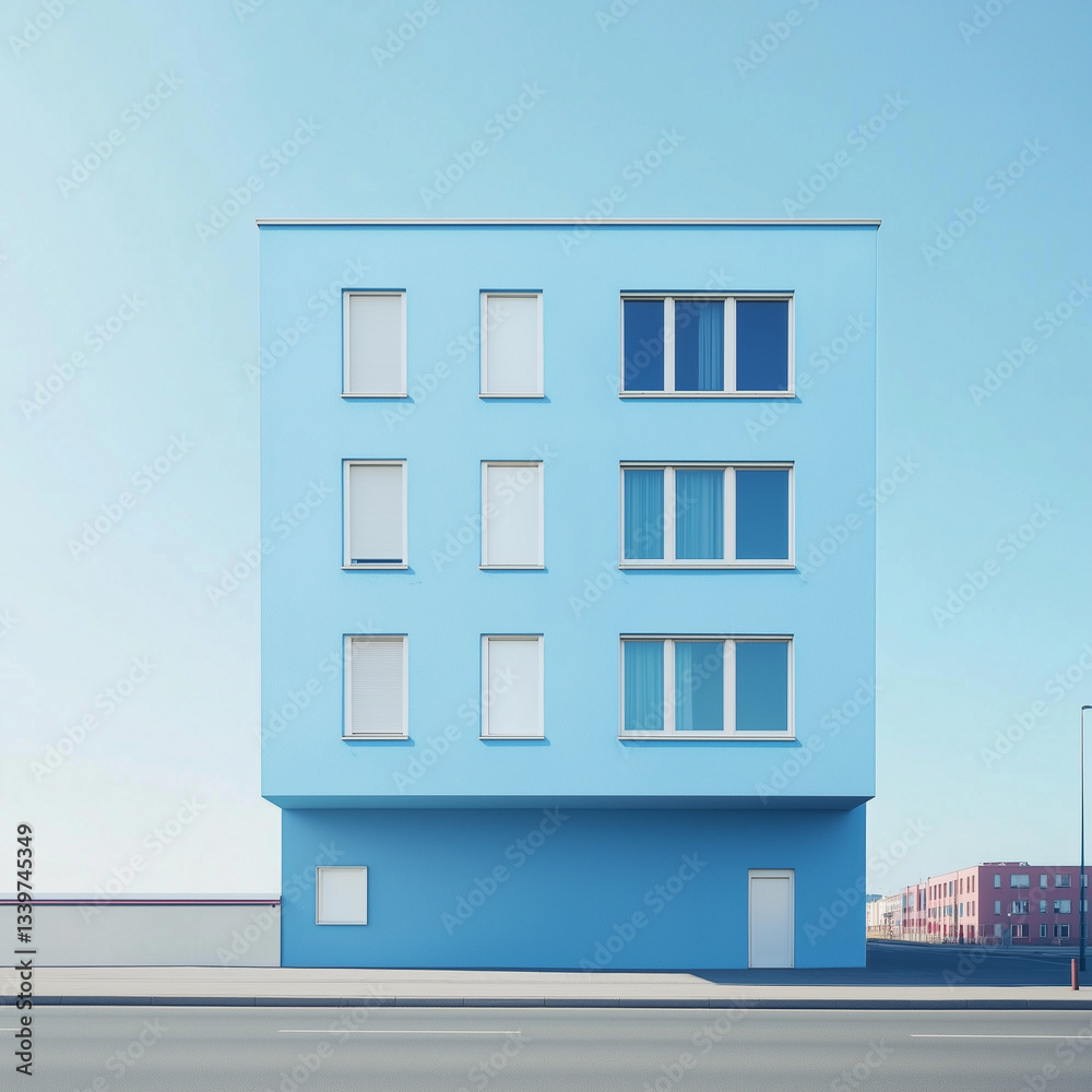 Modern office building with windows Modern office building with windows