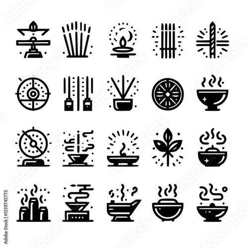 incense Icon Set