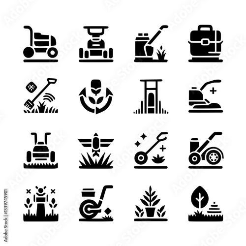 lawn Icon Set