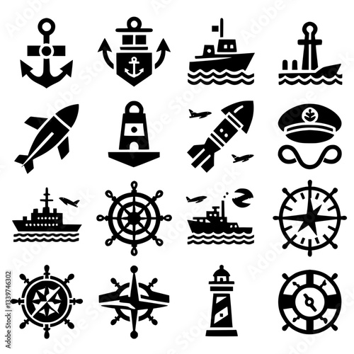navy Icon Set