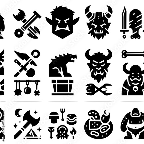 ogres Icon Set