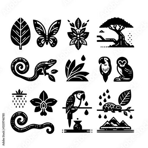 rainforest Icon Set