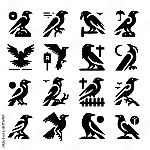 ravens Icon Set