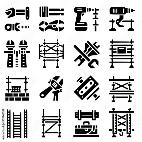 scaffolding Icon Set