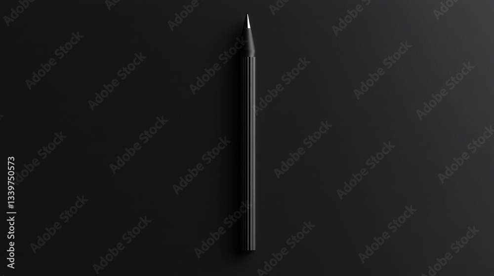 Minimalist Black Pen on Dark Background Modern Design for Writing Sketching and Creative Wor Minimalist Black Pen on Dark Background Modern Design for Writing Sketching and Creative Wor