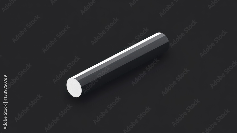 Minimalist Cylinder on Dark Background Modern Design Element for Tech Innovation and Abstrac Minimalist Cylinder on Dark Background Modern Design Element for Tech Innovation and Abstrac