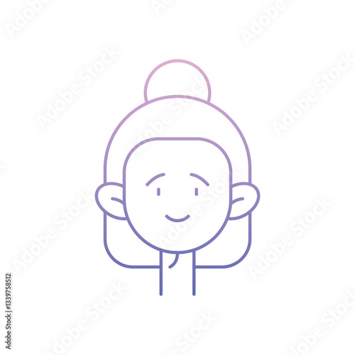 Waitress  Vector icon