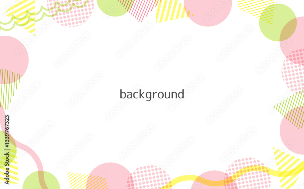 春の背景フレーム