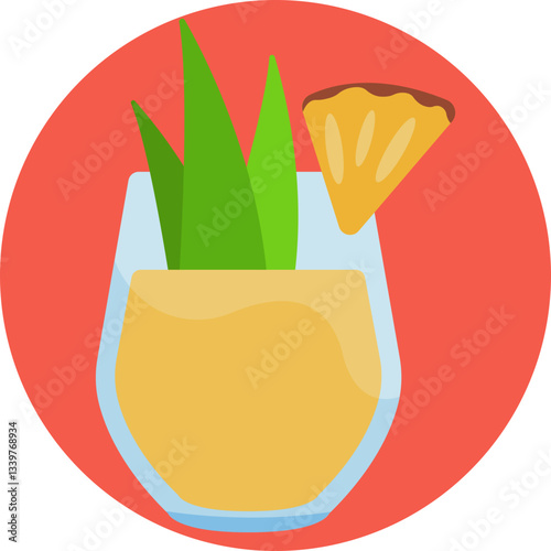 A cocktail featuring tequila and pineapple juice, often served over ice with a garnish.
