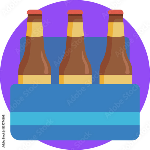 A box of beer bottles, symbolizing beer storage or packaging in a nightclub setting.