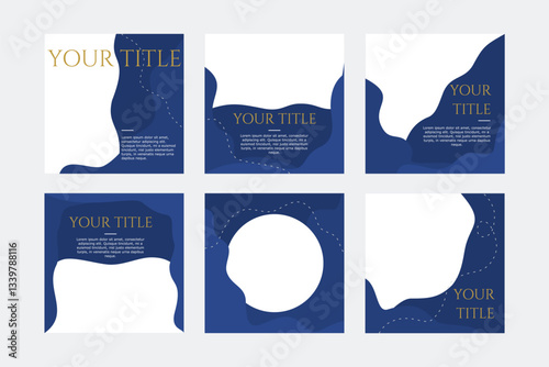 Professional vector social media post layout with elegant, minimalist design, fully customizable elements, and a versatile structure ideal for business, lifestyle, or marketing use