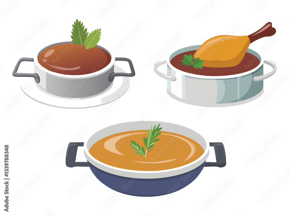 vector illustration of a Confit de Canard Duck Confit vector illustration of a Confit de Canard Duck Confit